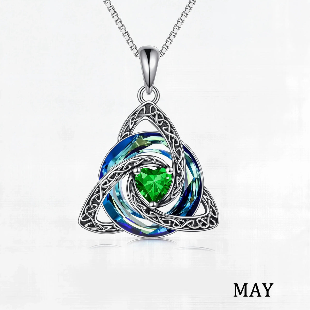 ♾️Hot sale 50% OFF🎁💖Birthstone Celtic Knot Necklace for Women
