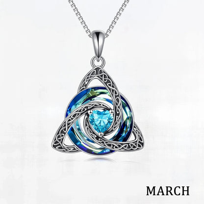 ♾️Hot sale 50% OFF🎁💖Birthstone Celtic Knot Necklace for Women