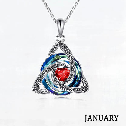 ♾️Hot sale 50% OFF🎁💖Birthstone Celtic Knot Necklace for Women