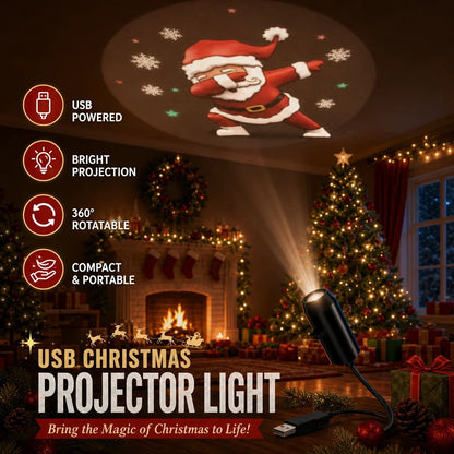 🔥Plug-&-Play HD Christmas Projector – 6 or 10 Festive Scenes