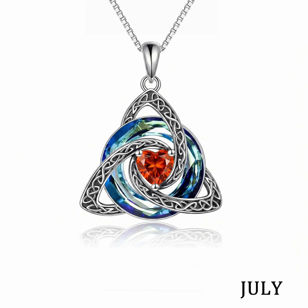 ♾️Hot sale 50% OFF🎁💖Birthstone Celtic Knot Necklace for Women