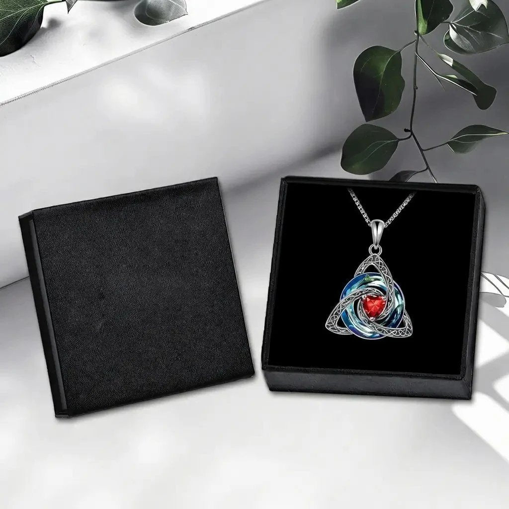 ♾️Hot sale 50% OFF🎁💖Birthstone Celtic Knot Necklace for Women