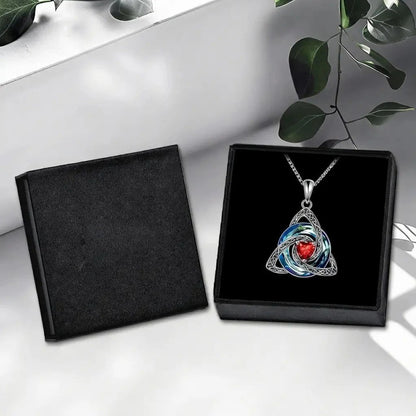 ♾️Hot sale 50% OFF🎁💖Birthstone Celtic Knot Necklace for Women