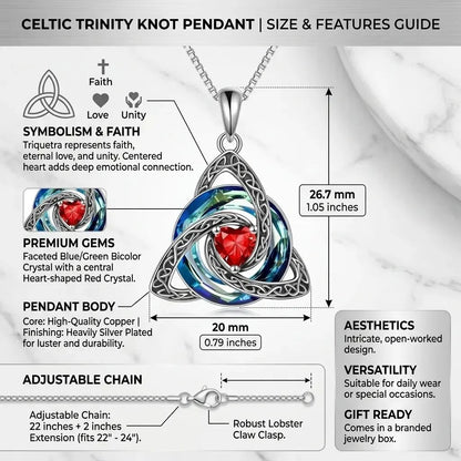♾️Hot sale 50% OFF🎁💖Birthstone Celtic Knot Necklace for Women
