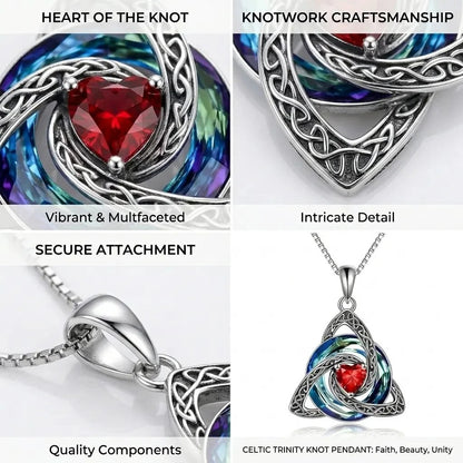 ♾️Hot sale 50% OFF🎁💖Birthstone Celtic Knot Necklace for Women