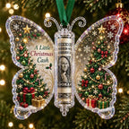 🦋💵 Christmas Cash Gift Butterfly Ornament – Holiday Money Holder Keepsake 🎄✨
