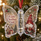 🦋💵 Christmas Cash Gift Butterfly Ornament – Holiday Money Holder Keepsake 🎄✨