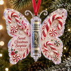 🦋💵 Christmas Cash Gift Butterfly Ornament – Holiday Money Holder Keepsake 🎄✨