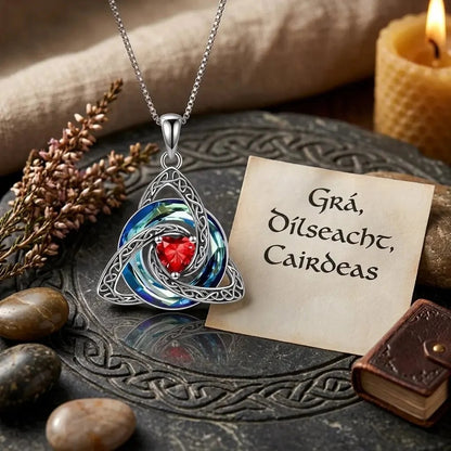 ♾️Hot sale 50% OFF🎁💖Birthstone Celtic Knot Necklace for Women