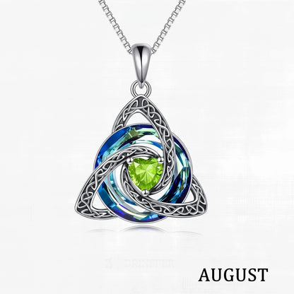 ♾️Hot sale 50% OFF🎁💖Birthstone Celtic Knot Necklace for Women