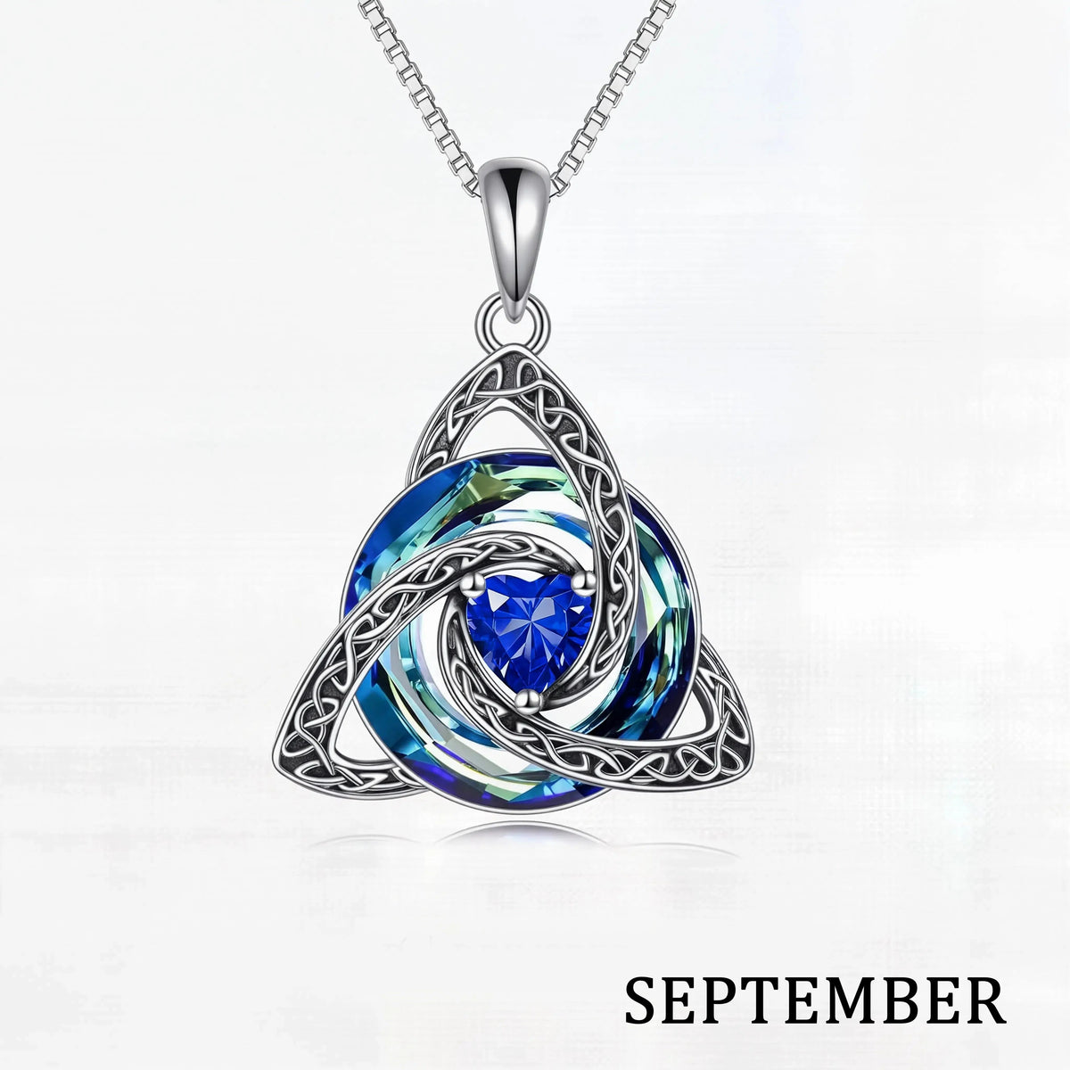 ♾️Hot sale 50% OFF🎁💖Birthstone Celtic Knot Necklace for Women