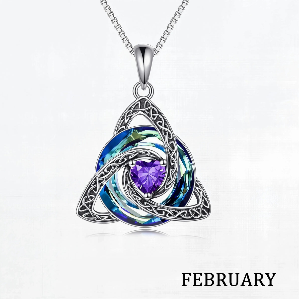 ♾️Hot sale 50% OFF🎁💖Birthstone Celtic Knot Necklace for Women